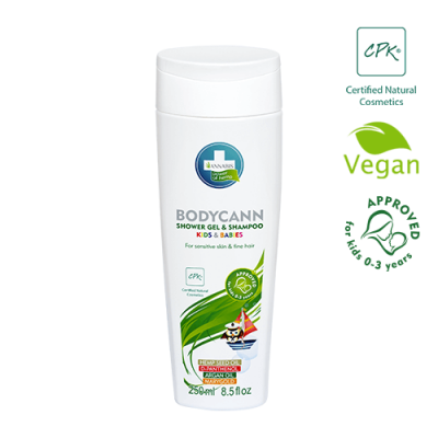 BODYCANN NIÑOS 2 en 1 – CHAMPÚ Y GEL DE DUCHA NATURAL PIEL SENSI