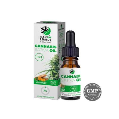 Aceite de cúrcuma con CBD. Sin THC. Plant of Remdy